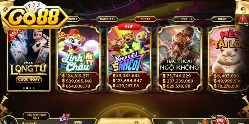 Nổ hũ Go88 là sảnh chơi đặc sắc
