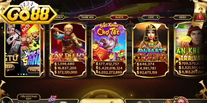Nhiều lựa chọn chơi slot hấp dẫn